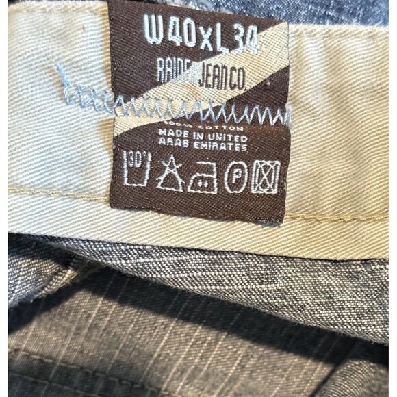 Vintage Y2k Raider Jeans 40x34 Baggy Skate Wide Leg 90s Hip Hop - Picture 6 of 7